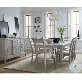 Belhaven Weathered Plank Expandable Rectangle Dining Room Set
