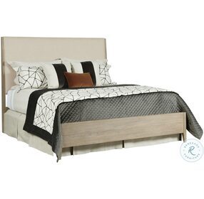 Symmetry Sand Incline Queen Upholstered Panel Bed With Medium Footboard