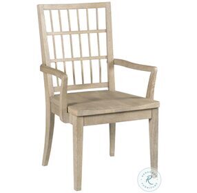 Symmetry Sand Wood Arm Chair Set Of 2