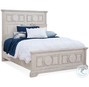 Brighten Antique White King Panel Bed