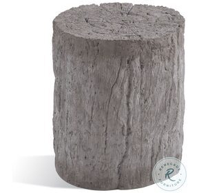 Stump Natural Concrete Accent Table