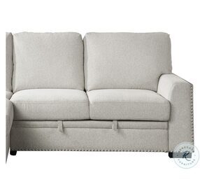 Morelia Beige RAF Loveseat With Pull Out Bed