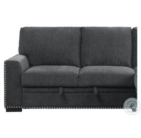 Morelia Charcoal LAF Loveseat With Pull Out Bed