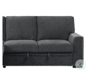 Morelia Charcoal RAF Loveseat With Pull Out Bed