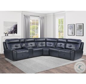 Avenue Navy Reclining Sectional