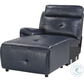 Avenue Navy LAF Push Back Recliner Chaise