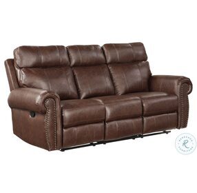 Granville Brown Double Reclining Sofa