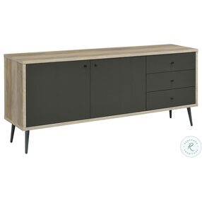 Maeve Antique Pine And Gray Accent Cabinet