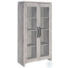 Alejo Grey Driftwood Tall Cabinet