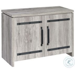 Enoch Grey Driftwood Accent Cabinet