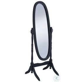 950803 Black Cheval Mirror