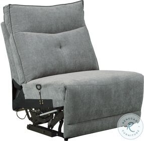 Tesoro Dark Gray Armless Reclining Chair