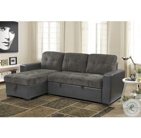 Swallowtail Brownish Gray Reversible LAF Sectional