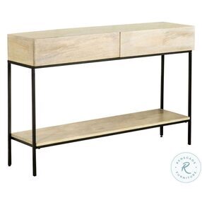 Rubeus White Washed Console Table