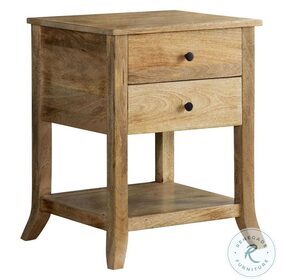 Russo Natural Mango Accent Table