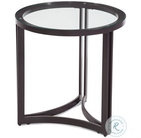 Trucco Bronze Glass Top End Table