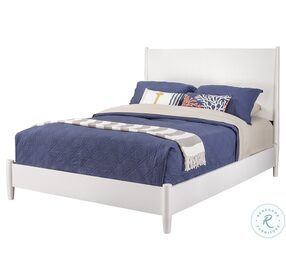 Flynn White Queen Panel Bed