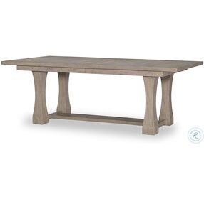 Milano Sandstone Expandable Rectangle Trestle Dining Table by Rachael Ray