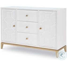 Chelsea White And Gold Credenza by Rachael Ray