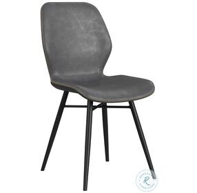 Paul Charcoal Side Chair Set of 2