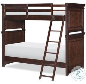 Canterbury Warm Cherry Twin Over Twin Bunk Bed