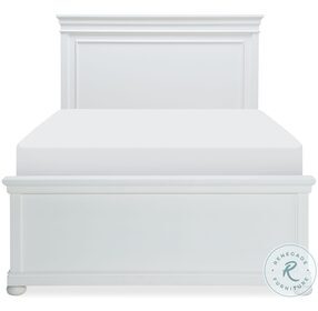 Canterbury Natural White Full Panel Bed With Trundle