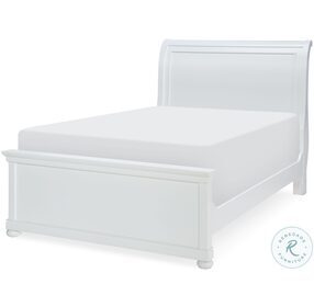 Canterbury Natural White Full Sleigh Bed