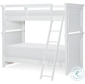 Canterbury Natural White Twin Over Twin Bunk Bed