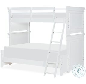 Canterbury Natural White Twin Over Full Bunk Bed