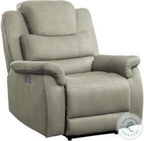 Shola Gray Power Reclining Chair With Power Headrest