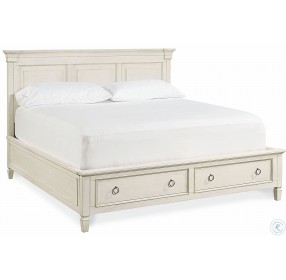 Summer Hill Cotton King Panel Storage Bed