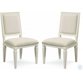 Summer Hill Cotton Woven Accent Side Chair Set of 2