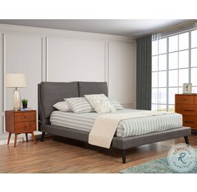 Gabriela Grey Upholstered Platform Bedroom Set