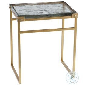 Radley Gold And Cast Glass Accent Table