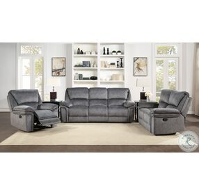 Muirfield Gray Double Reclining Living Room Set
