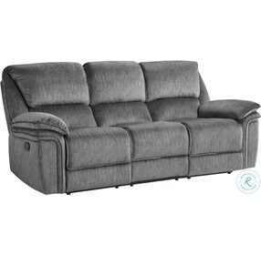 Muirfield Gray Double Reclining Sofa