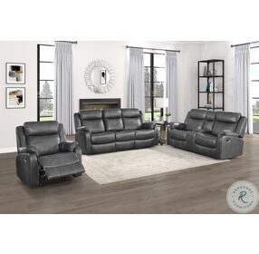 Yerba Gray Double Lay Flat Reclining Living Room Set
