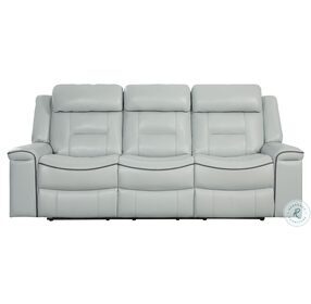 Darwan Light Gray Double Lay Flat Reclining Sofa