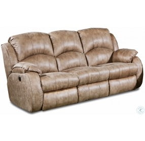 Cagney Vintage Power Reclining Double Reclining Sofa with Power Headrest