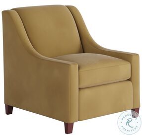 Bella Gold Harvest Recessed Arm Accent Chair