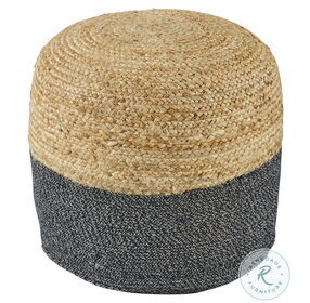 Sweed Valley Natural and Black Pouf