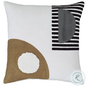 Longsum Black White And Honey Pillow Set of 4