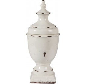 Devorit Small Antique White Jar