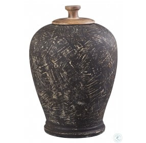 Barric Antique Black Large Jar