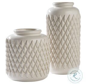 Edwinna Cream Vase Set of 2