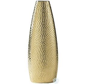 Efim Goldtone Large Vase