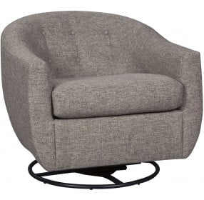 Upshur Taupe Swivel Glider Accent Chair