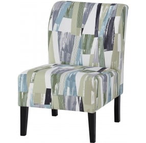 Triptis Green and Blue Accent Chair