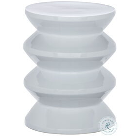 Lakiness White Outdoor Stool