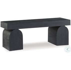 Holgrove Black Accent Bench